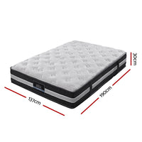 Thumbnail for Giselle Double Mattress Bed Size 7 Zone Pocket Spring Medium Firm Foam 30cm