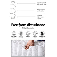 Thumbnail for Giselle Bedding Franky Euro Top Cool Gel Pocket Spring Mattress 34cm Thick Double