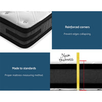 Thumbnail for Giselle Bedding Luna Euro Top Cool Gel Pocket Spring Mattress 36cm Thick King Single