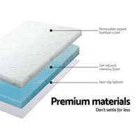 Thumbnail for Giselle Bedding 11-zone Memory Foam Mattress Topper 8cm - Double