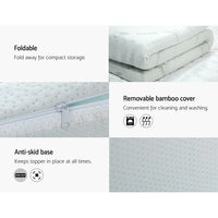 Thumbnail for Giselle Bedding 11-zone Memory Foam Mattress Topper 8cm - Double