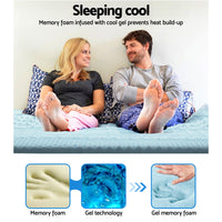 Thumbnail for Giselle Bedding Cool Gel 7-zone Memory Foam Mattress Topper w/Bamboo Cover 8cm - King