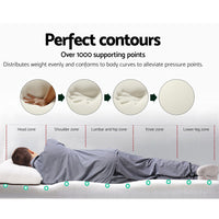 Thumbnail for Giselle Bedding Memory Foam Mattress Topper w/Cover 8cm - King