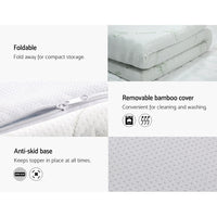 Thumbnail for Giselle Bedding Cool Gel Memory Foam Mattress Topper w/Bamboo Cover 10cm - Queen