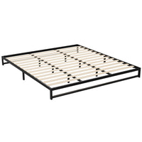 Thumbnail for Artiss Metal Bed Frame King Size Bed Base Mattress Platform Black BERU