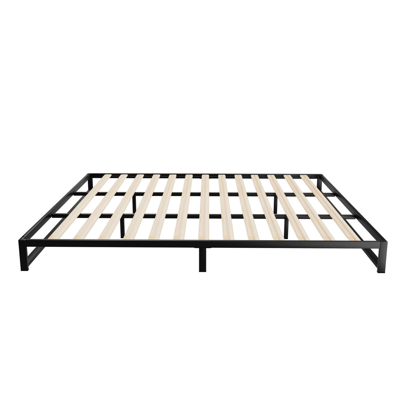 Artiss Metal Bed Frame King Size Bed Base Mattress Platform Black BERU