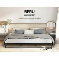 Thumbnail for Artiss Metal Bed Frame King Size Bed Base Mattress Platform Black BERU