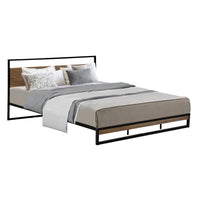 Thumbnail for Artiss Metal Bed Frame King Size Mattress Base Platform Foundation Black Dane