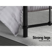 Thumbnail for Artiss LEO Metal Bed Frame - Queen (Black)