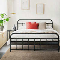 Thumbnail for Artiss LEO Metal Bed Frame - Queen (Black)