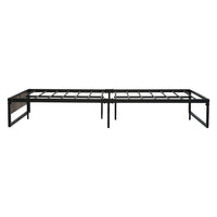 Thumbnail for Artiss Metal Bed Frame King Single Size Wooden Mattress Base Platform Black OSLO