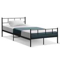 Thumbnail for Artiss Metal Bed Frame King Single Size Platform Foundation Mattress Base SOL