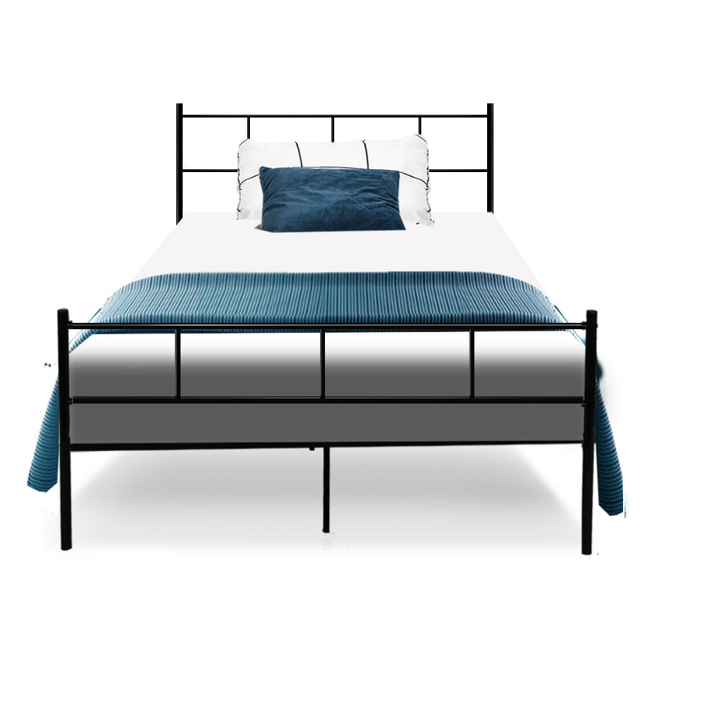 Artiss Metal Bed Frame King Single Size Platform Foundation Mattress Base SOL