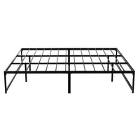 Thumbnail for Artiss Bed Frame Metal Platform King Size Bed Base Mattress Black TINO