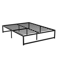 Thumbnail for Artiss Bed Frame Metal Platform Queen Size Bed Base Mattress Black TINO