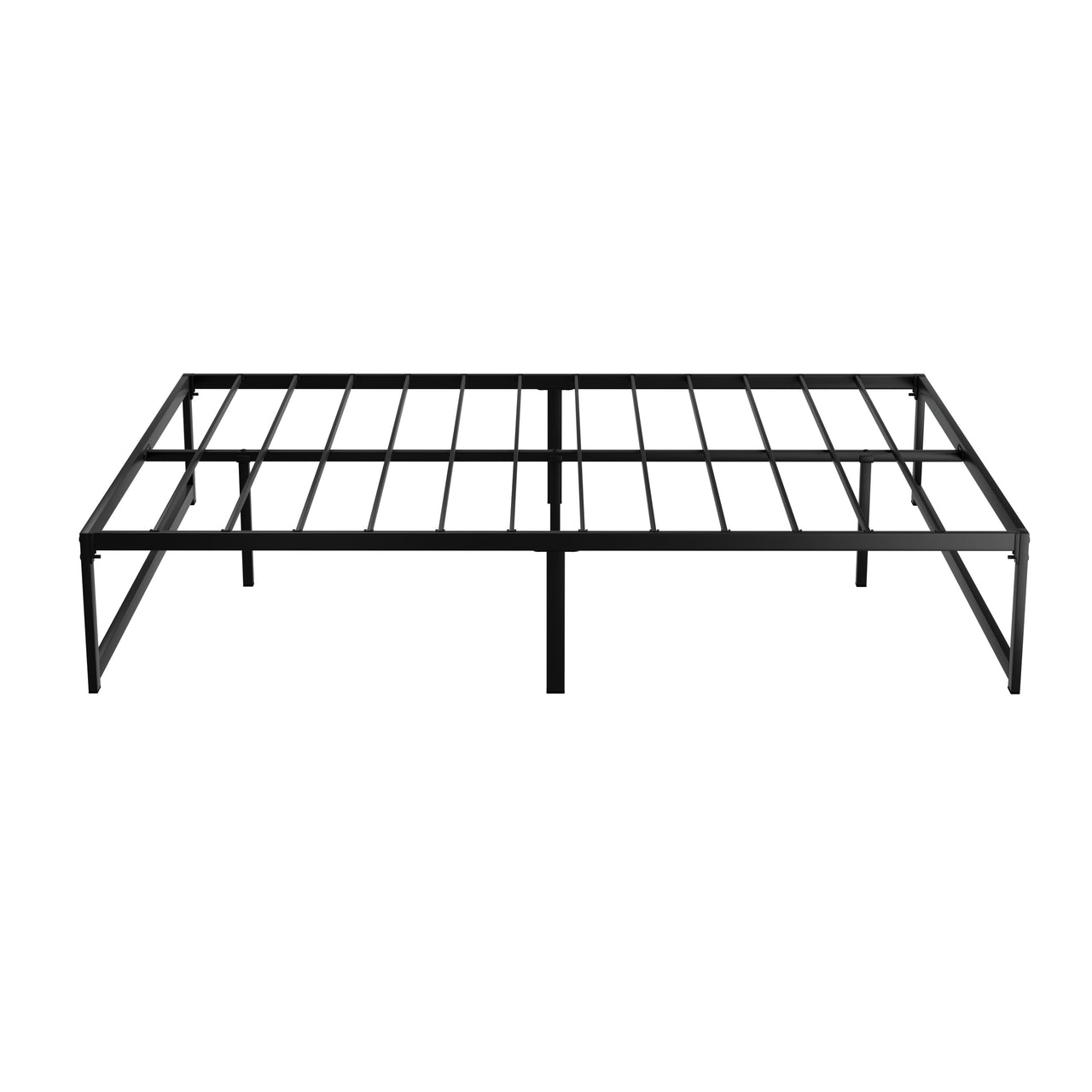 Artiss Bed Frame Metal Platform Queen Size Bed Base Mattress Black TINO