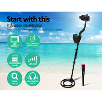 Thumbnail for Metal Detector 220MM Deep Sensitive Waterproof Pinpointer Treasure Hunter