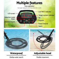 Thumbnail for Metal Detector 220MM Deep Sensitive Waterproof Treasure Hunter Gold Digger