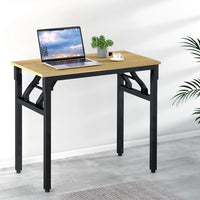 Thumbnail for Artiss Computer Desk Laptop Table Bookshelf Desk Storage Rack Office Study Oak