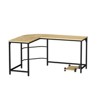 Thumbnail for Artiss Corner Computer Desk L-Shaped Student Home Office Study Table Oak