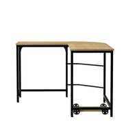 Thumbnail for Artiss Corner Computer Desk L-Shaped Student Home Office Study Table Oak