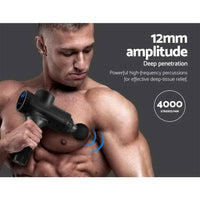 Thumbnail for Massage Gun Electric Massager Vibration 6 Heads Muscle Therapy Percussion Tissue