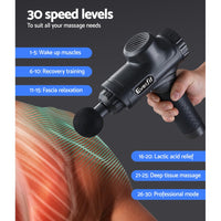 Thumbnail for Massage Gun Electric Massager Vibration 6 Heads Muscle Therapy Percussion Tissue