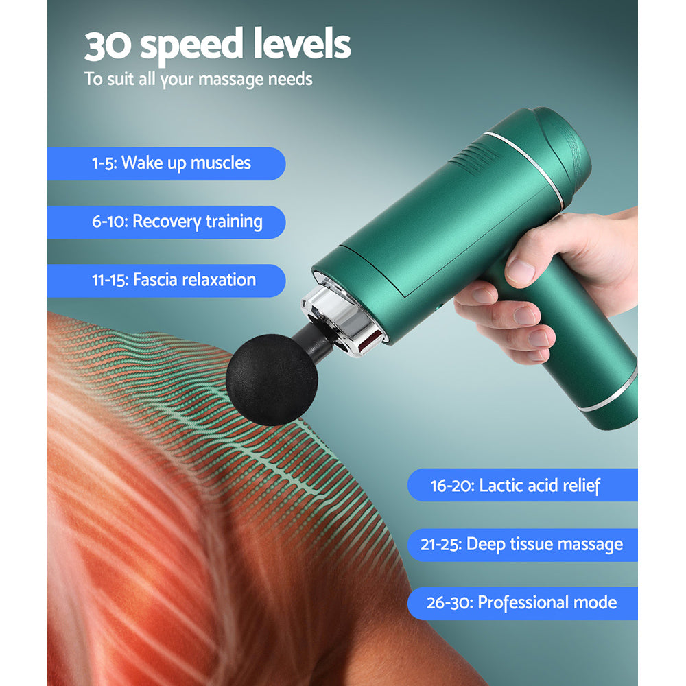 Everfit 30 Speed Massage Gun-Green