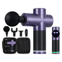 Thumbnail for Everfit 30 Speed Massage Gun 4 Head Vibration Muscle Massager Percussion Relief Purple