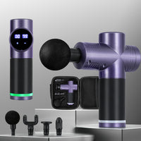 Thumbnail for Everfit 30 Speed Massage Gun 4 Head Vibration Muscle Massager Percussion Relief Purple