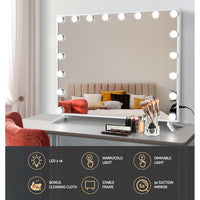 Thumbnail for Embellir Makeup Mirror with Light LED Hollywood Vanity Dimmable Wall Mirrors