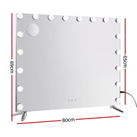 Thumbnail for Embellir Makeup Mirror with Light LED Hollywood Mounted Wall Mirrors Cosmetic