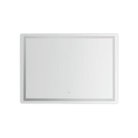 Thumbnail for Embellir Wall Mirror 100X70CM with LED Light Bathroom Home Decor Round Rectangle