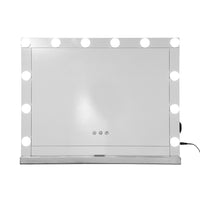 Thumbnail for Embellir Hollywood Makeup Mirror With Light 12 LED Bulbs Vanity Lighted Silver 58cm x 46cm