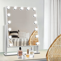 Thumbnail for Embellir Hollywood Makeup Mirror with 15 Dimmable Bulb Lighted Dressing Mirror