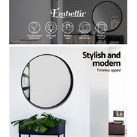 Thumbnail for Embellir 70cm Round Wall Mirror Bathroom Makeup Mirror