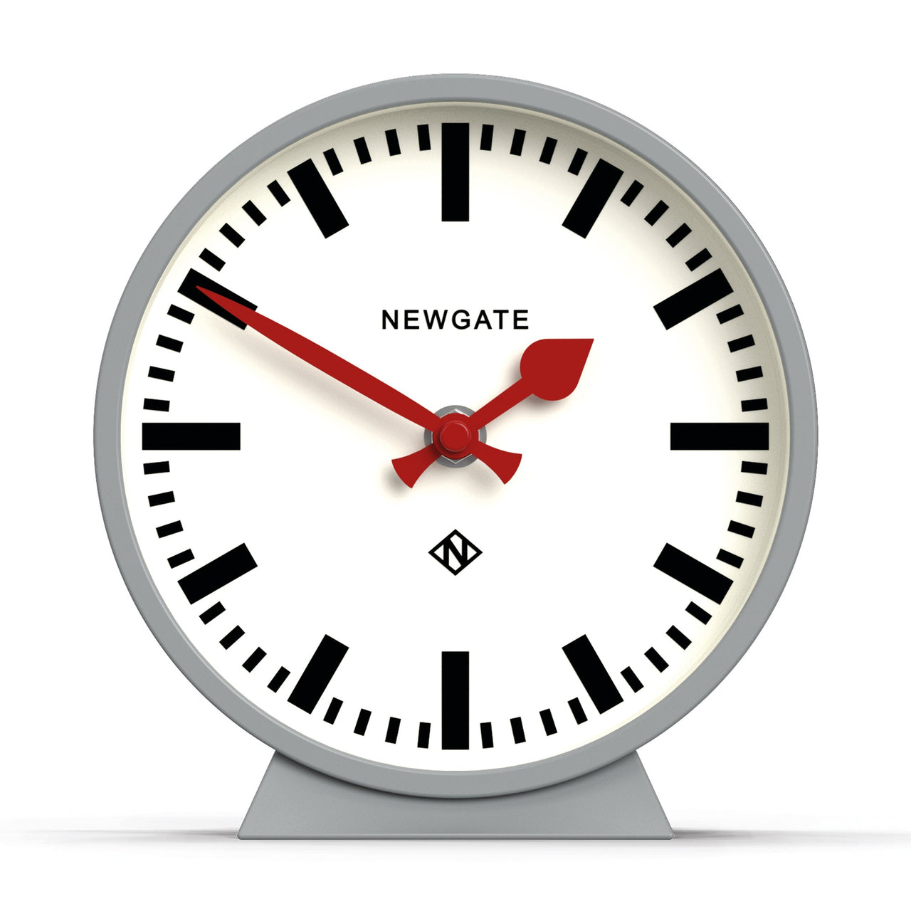 Newgate Railway Mantel Clock Posh Grey-0