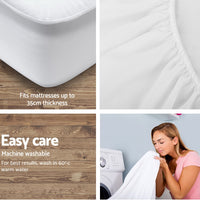 Thumbnail for Giselle Bedding King Size Waterproof Bamboo Mattress Protector