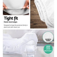 Thumbnail for Giselle Bedding King Size Waterproof Bamboo Mattress Protector