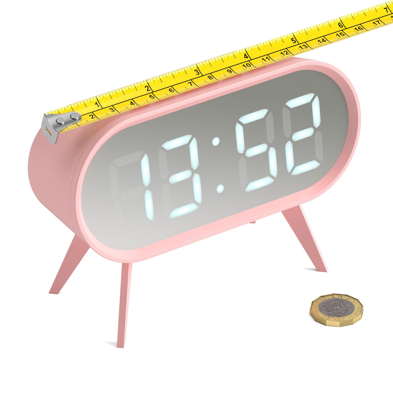 Newgate Space Hotel Cyborg Led Alarm Clock Pink-2