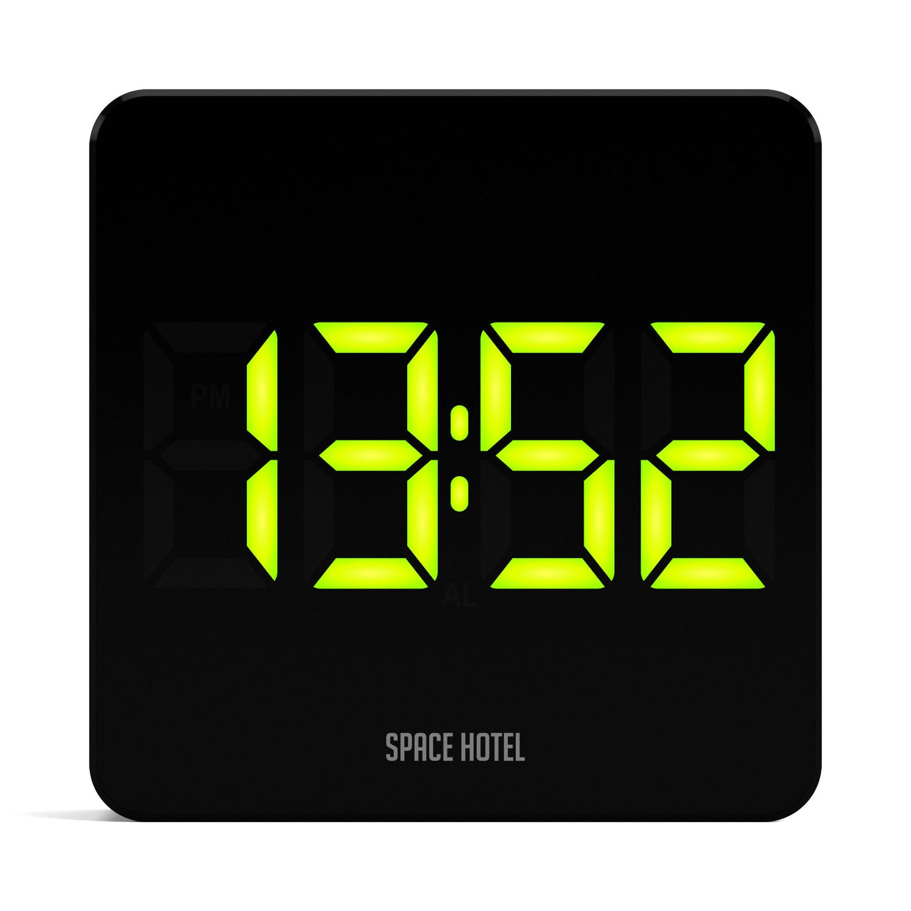 Newgate Space Hotel Orbatron Alarm Clock Black Case - Black Lens - Green Led-0