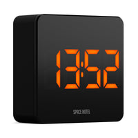 Thumbnail for Newgate Space Hotel Orbatron Alarm Clock Black Case - Black Lens - Orange Led-1