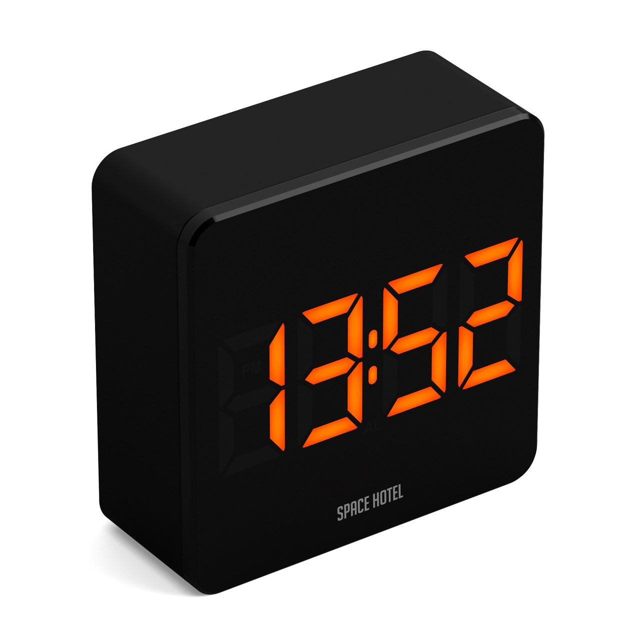 Newgate Space Hotel Orbatron Alarm Clock Black Case - Black Lens - Orange Led-5