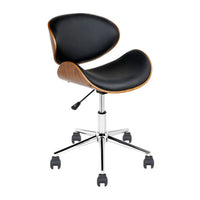 Thumbnail for Artiss Leather Office Chair Black