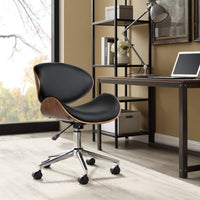 Thumbnail for Artiss Leather Office Chair Black