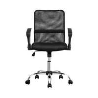 Thumbnail for Artiss Office Chair Gaming Chair Computer Mesh Chairs Executive Mid Back Black