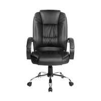 Thumbnail for Artiss Office Chair Gaming Computer Chairs Executive PU Leather Seating Black