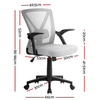 Thumbnail for Artiss Office Chair Gaming Executive Computer Chairs Study Mesh Seat Tilt Grey