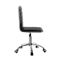 Thumbnail for Artiss Office Chair Computer Desk Gaming Chairs PU Leather Low Back Black