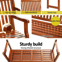 Thumbnail for Gardeon Outdoor Garden Bench Seat Wooden Chair Patio Furniture Timber Lounge